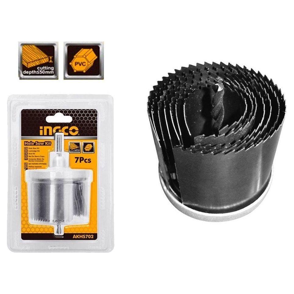 Ingco AKHS702 7pcs Hole Saw Set 2 Ingco AKHS702 7pcs Hole Saw Set 2